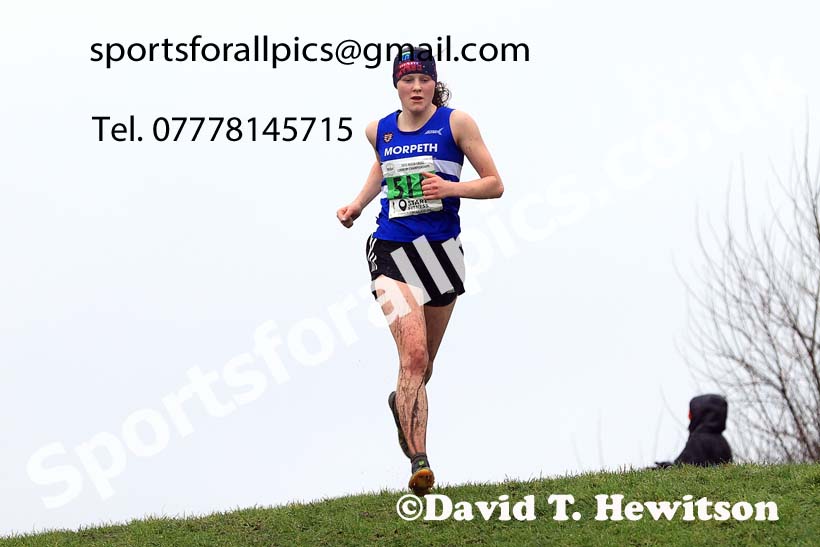 Womens under-17s and under-20s 2023 North Eastern Cross Country Champs., Temple Park, South Shields. Photo: David T. Hewitson/Sports for All Pics